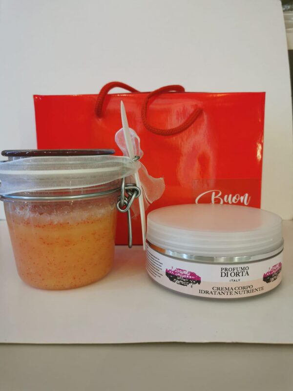 Confezione regalo scrub e crema corpo vitamina E